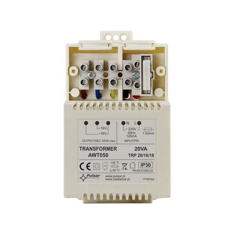 Transformator PULSAR AWT050 TRP 20VA/16V/18V