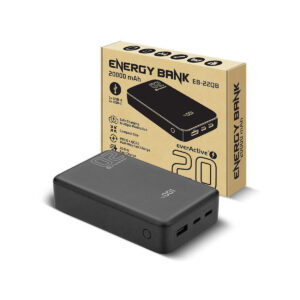 Powerbank everActive Energy Bank EB-22QB 20000 mAh 22,5 W 2x USB-A USB-C czarny