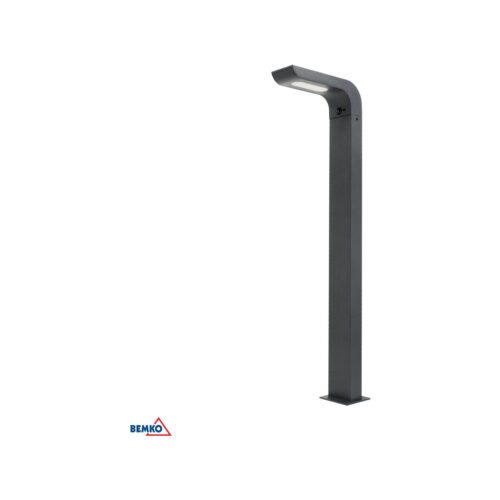 HYBRYDOWY SŁUPEK OGRODOWY LED BEMKO SOLVEO 7W 600LM 3000K/4000K/6500K 80CM IP65 DARK GREY CZ.PIR
