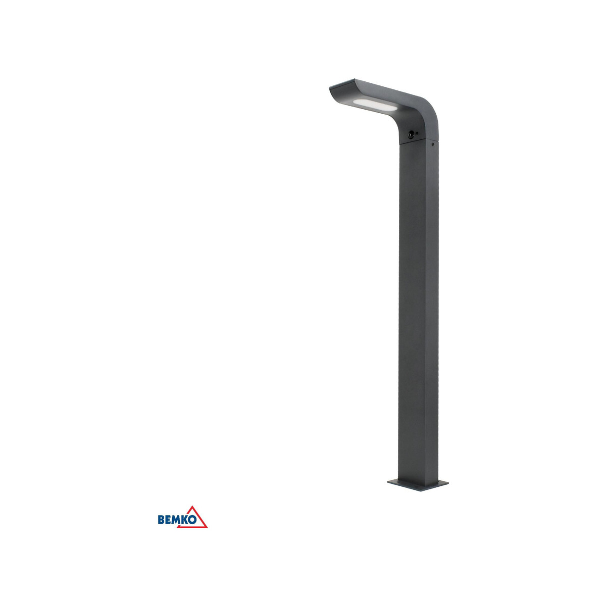 HYBRYDOWY SŁUPEK OGRODOWY LED BEMKO SOLVEO 7W 600LM 3000K/4000K/6500K 80CM IP65 DARK GREY CZ.PIR