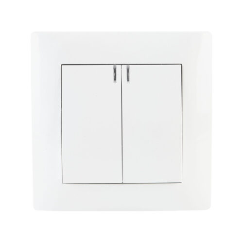 Łącznik podwójny z podświetleniem VCX WESA LC 04 Biały