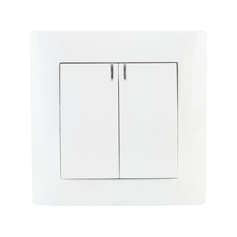 Łącznik podwójny z podświetleniem VCX WESA LC 04 Biały