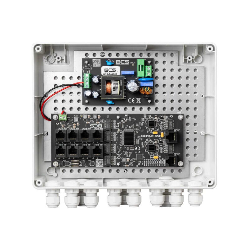 Zestaw do zasilania kamer IP BCS POWER BCS-IP8Gb/Z/E-S
