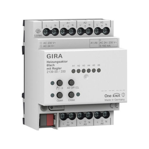 GIRA aktor grzewczy 6x regul. KNX ONE 213900