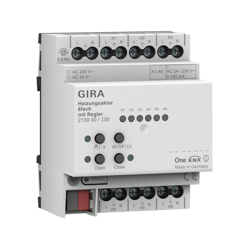 GIRA aktor grzewczy 6x regul. KNX ONE 213900