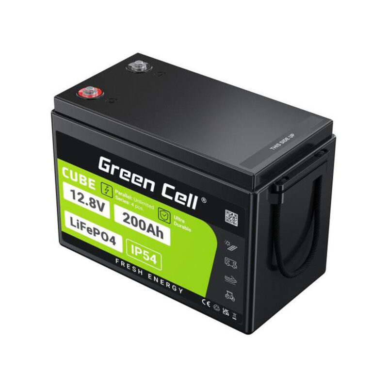 AKUMULATOR LITOWO-ŻELAZOWO-FOSFORANOWY LiFePO4 Green Cell Cube 12.8V 200Ah LFPGC12V200AH