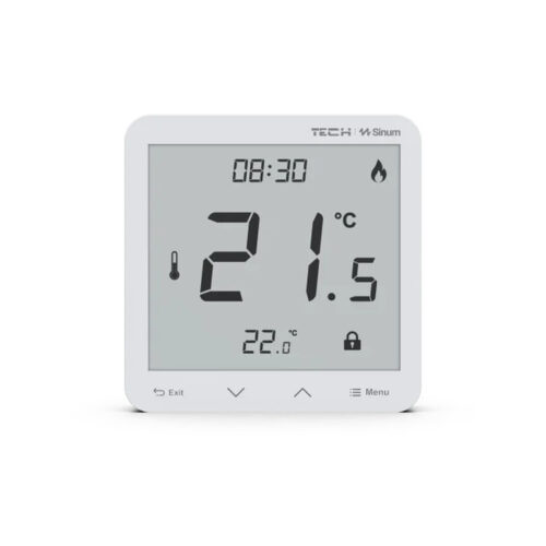 Przewodowy regulator pokojowy sinum biały R-S3 Tech Sterowniki