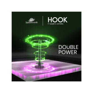 Antena magnetyczna DVB-T2 Spacetronik Hook TV USB 30dB Double Power