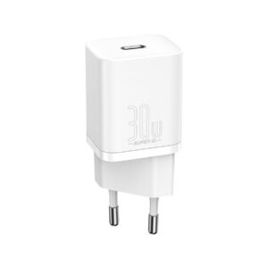 ŁADOWARKA SIECIOWA Baseus Super Si Quick Charger 1C CCSUP-J02 30W 1x USB-C PD 3.0 QC 3.0 BIAŁA