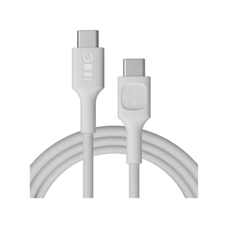 KABEL USB-C / USB-C Greencell PowerStream 200cm PD 100W biały w oplocie