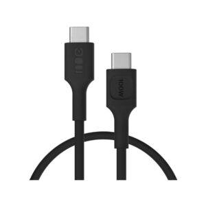 KABEL USB-C / USB-C Greencell PowerFlex 30cm PD 100W czarny silikonowy