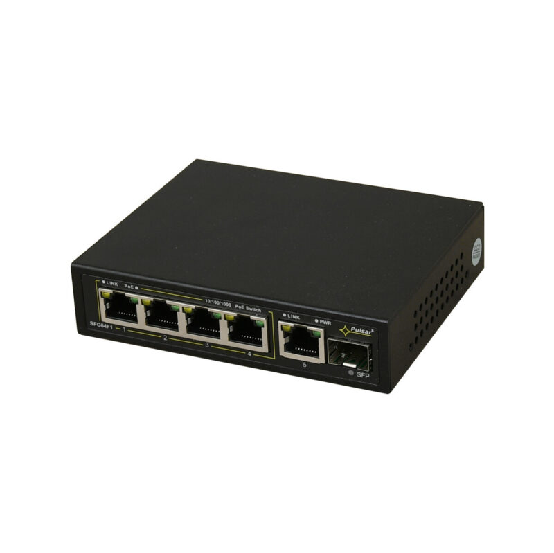 Switch 6-portowy PULSAR SFG64F1 do 4 kamer IP