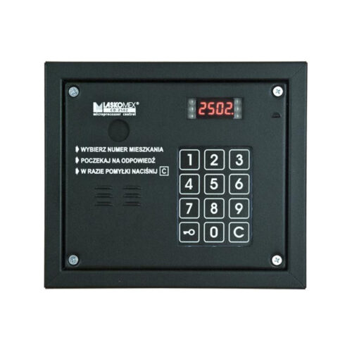 Laskomex CP-2503R czarna Panel audio z czytnikiem kluczy RFID