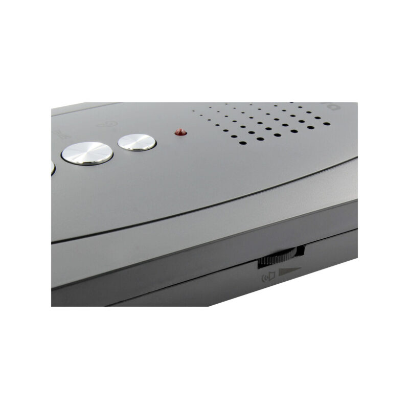 DOMOFON ''EURA'' ADP-51A3 ''DIFESA'' - 1-rodzinny, 2 unifony, interkom, grafit