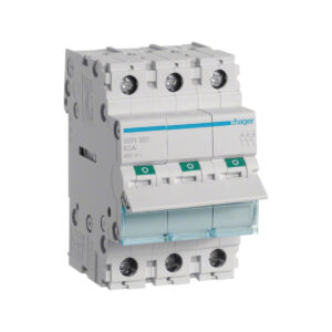 Rozłącznik izolacyjny, szer. 3 moduły. 3P, 100A HAGER SBN390