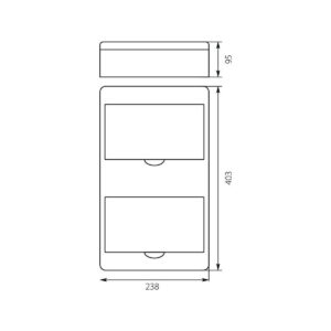113c2690ba855c625f5166cde0292f6b_original Rozdzielnica n/t RN-16 Fala (N+PE) IP40 403x238x95mm, biała | 7.4 Elektro-Plast Opatówek