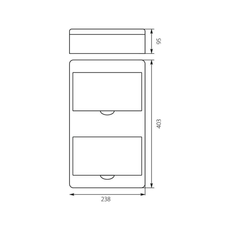 113c2690ba855c625f5166cde0292f6b_original Rozdzielnica n/t RN-16 Fala (N+PE) IP40 403x238x95mm, biała | 7.4 Elektro-Plast Opatówek