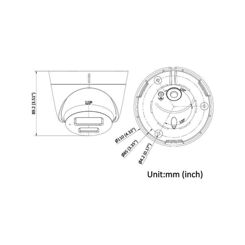 KAMERA IP HIKVISION DS-2CD1343G2-LIU(2.8mm) PL