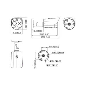Kamera IP Dahua TPC-BF1241-LB10F12-DW-S8-V1