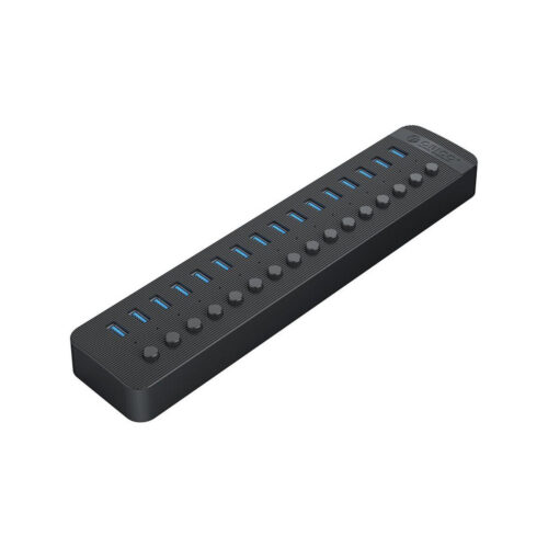 Hub USB Orico 16xUSB-A 5Gbps BC 1.2 78W czarny