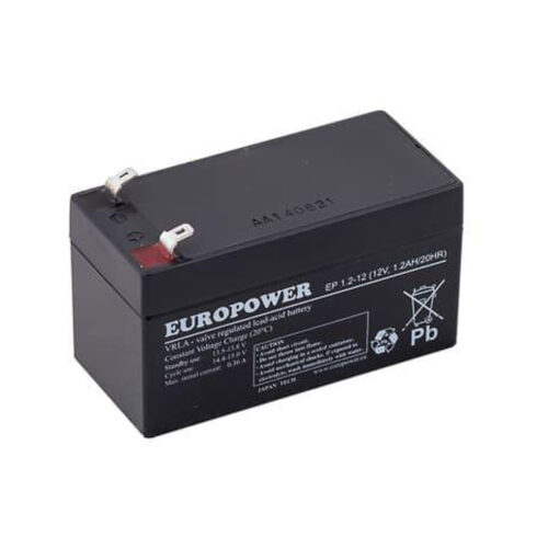Akumulator AGM EUROPOWER serii EP 12V 1,2Ah (Żywotność 6-9 lat)