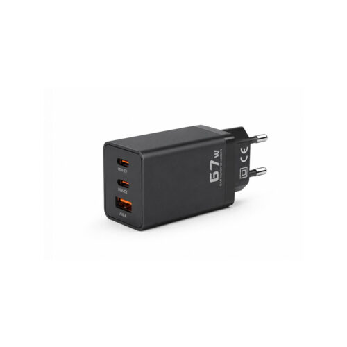 Ładowarka sieciowa Voltage GaN Charger 67W PD 3.0 QC 3.0 USB-A 2x USB-C czarna
