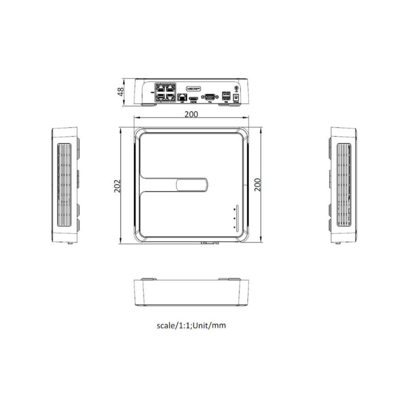 Rejestrator IP Hilook NVR-104H-D/4P(D) 4-kanałowy 5MP PoE