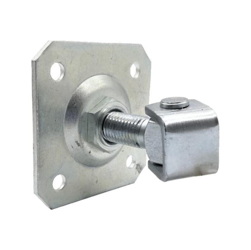 Zawias PSG 61.019.01 z szyldem 100x100x4mm - gwint M20 (regulowany, ucho ocynkowane)