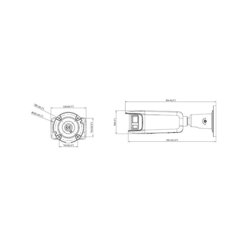 Kamera IP Hikvision DS-2CD2T87G2P-LSU/SL(4mm)(C)/BLACK