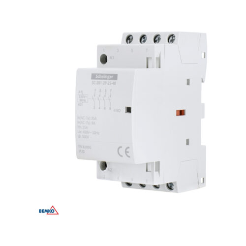 Stycznik modułowy SC201 2P 25A TYP 40 (4NO + 0NC) SCHELINGER