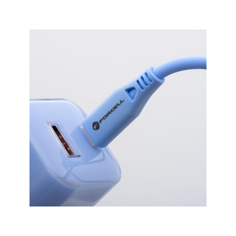 142f7a80dff6db91cc82a65a461e7ff5_original ŁADOWARKA SIECIOWA Forcell F-Energy GaN III VT-41 33 W 1x USB-C 1x USB-A PD 3.0 QC 4.0 NIEBIESKA