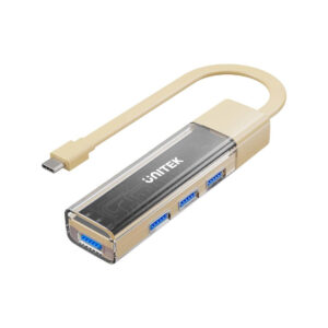 Unitek Hub dwukierunkowy USB C/USB A 5Gbps kremowy