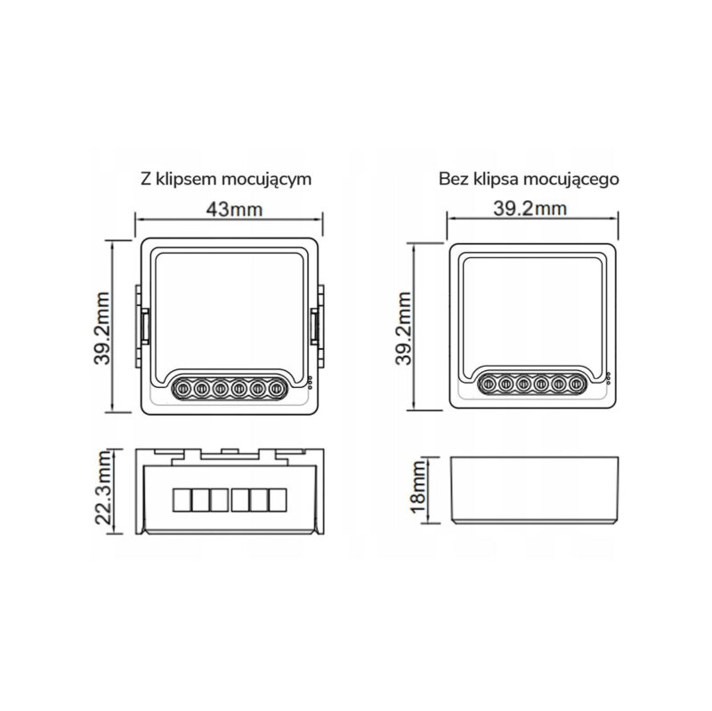Moduł OXT z sensorem do silnika bramy garażu ZigBee TUYA
