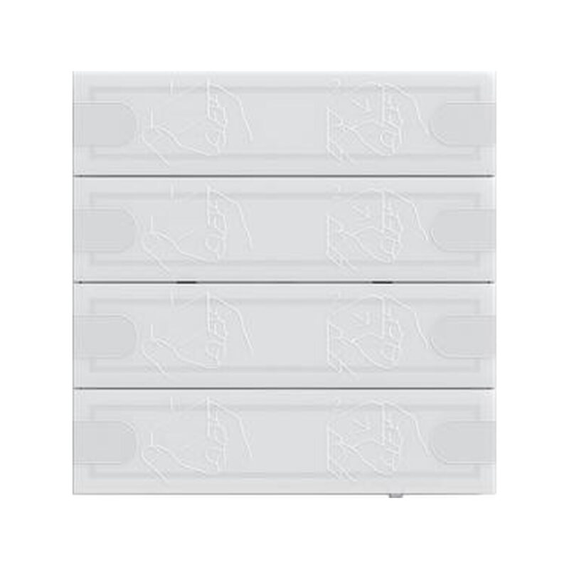 GIRA czujnik przyciskowy 4 Komfort 4x KNX TS4 białe 5004003