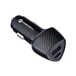 ŁADOWARKA SAMOCHODOWA Forcell Carbon CC50-1A1C 38 W 1x USB-C 1x USB-A PD 3.0 QC 3.0 CZARNA