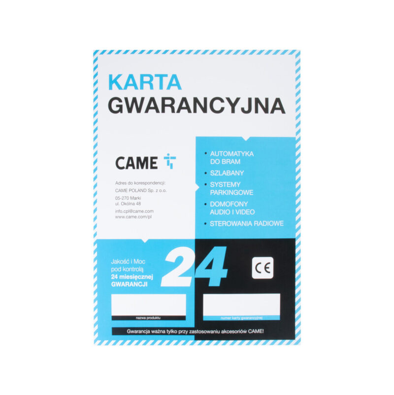 Zestaw CAME BXV 6 PLUS TOP do bram przesuwnych (8K01MS-042)