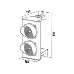 Semafor CAME PSSRV2 (2-komorowy: czerwone-zielone) 230V LED (001PSSRV2)
