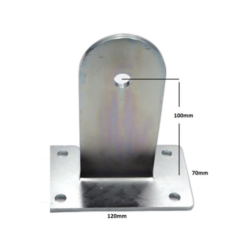 Uchwyty MOD.L/120/70 do napędów z otworami 12mm: CAME, FAAC, Genius, Proxima itd.