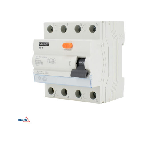 Wyłącznik różnicowoprądowy A 4P 63A 30mA SCHELINGER