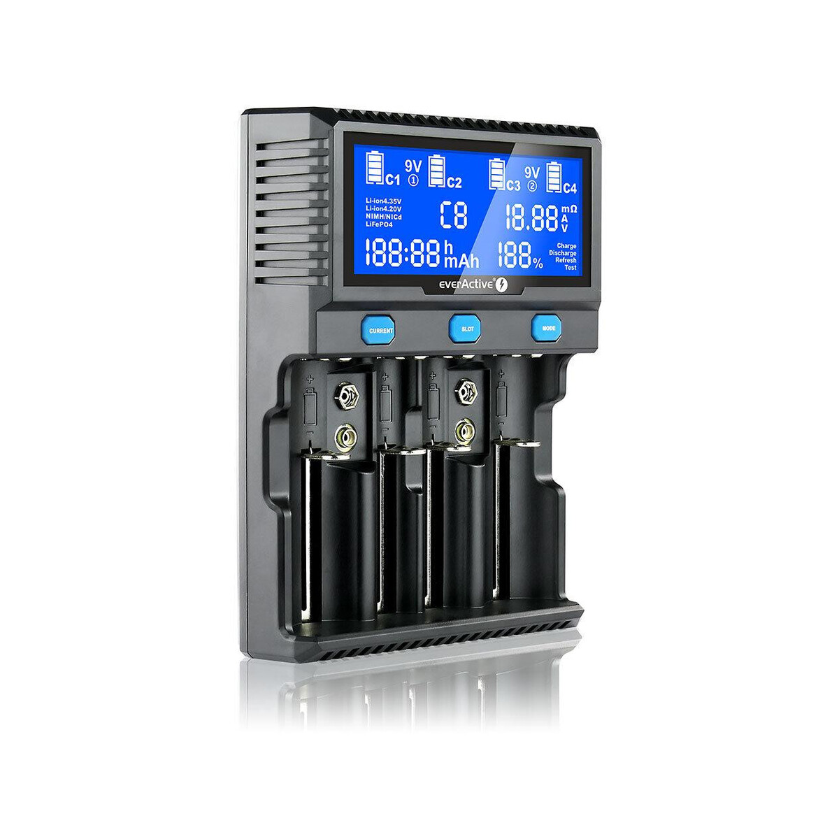 Ładowarka do akumulatorków cylindrycznych Li-ion oraz Ni-MH everActive UC-4200