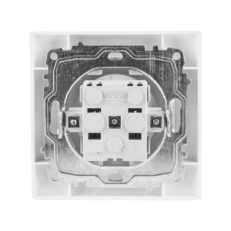 Gniazdo pojedyncze z uziemieniem VCX WESA LC 13 Czarny