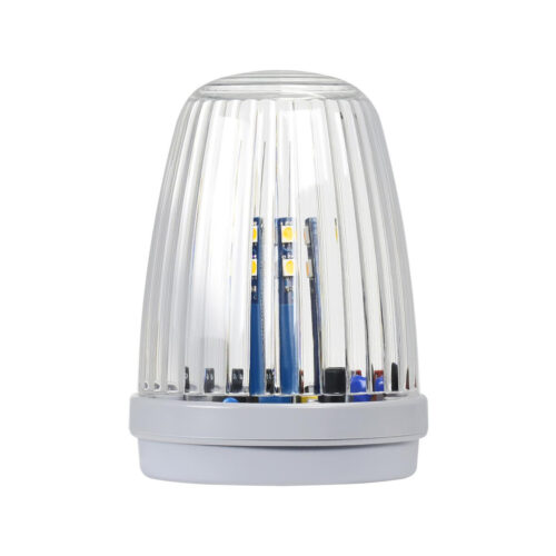 Lampa LED Proxima KOGUT BIAŁA z anteną 433.92 MHz (12-24V AC/DC lub 230V AC) świeci na żółto