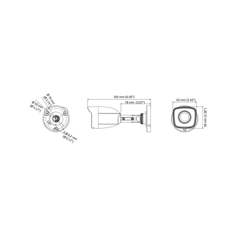 Kamera 4w1 Hilook by Hikvision tuba 5MP TVICAM-B5M 2.8mm