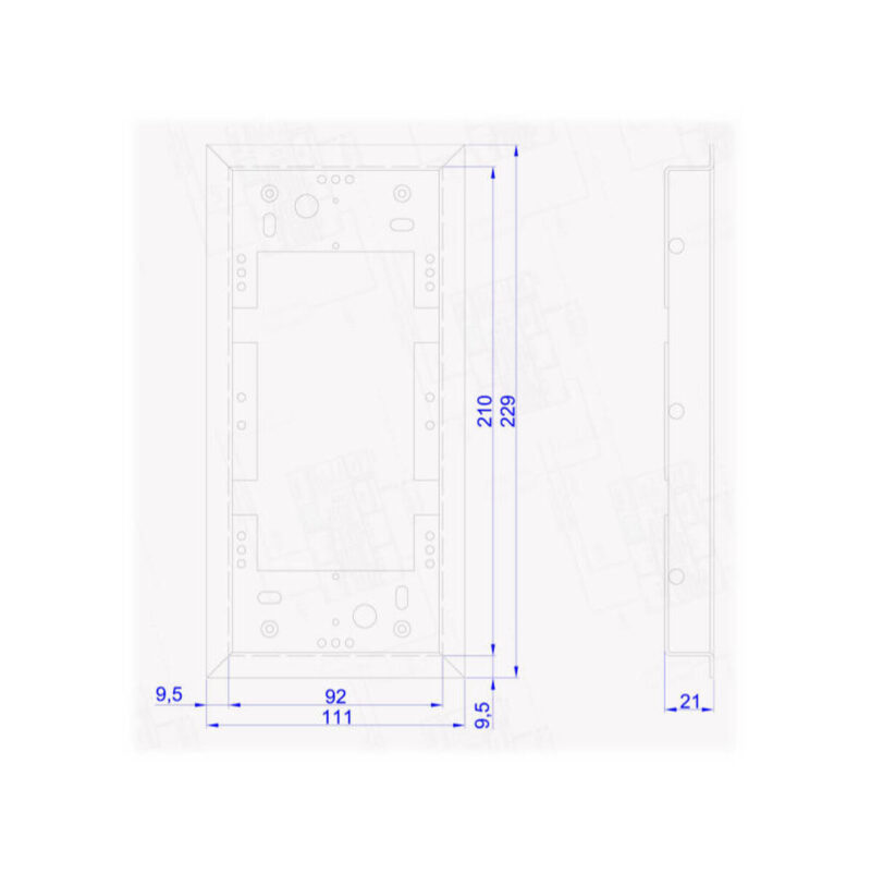 ACO CDN-R-S Ramka podtynkowa mała CDN, stal