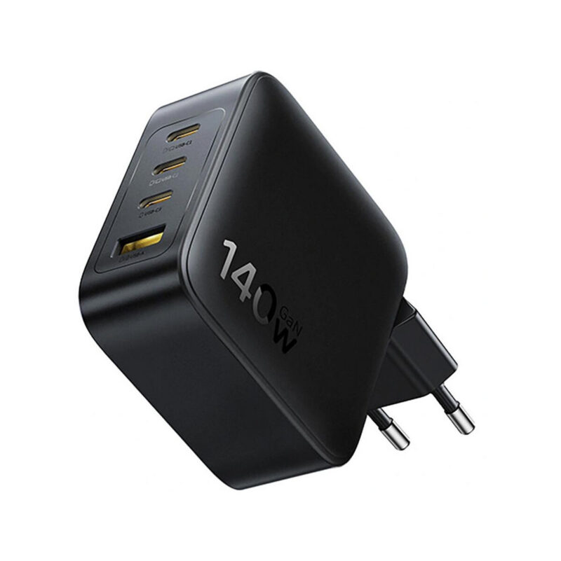 Ładowarka sieciowa Baseus EnerFill FH11 GaN 140 W 3x USB-C 1x USB-A PD 3.0 QC 4.0+ + kabel