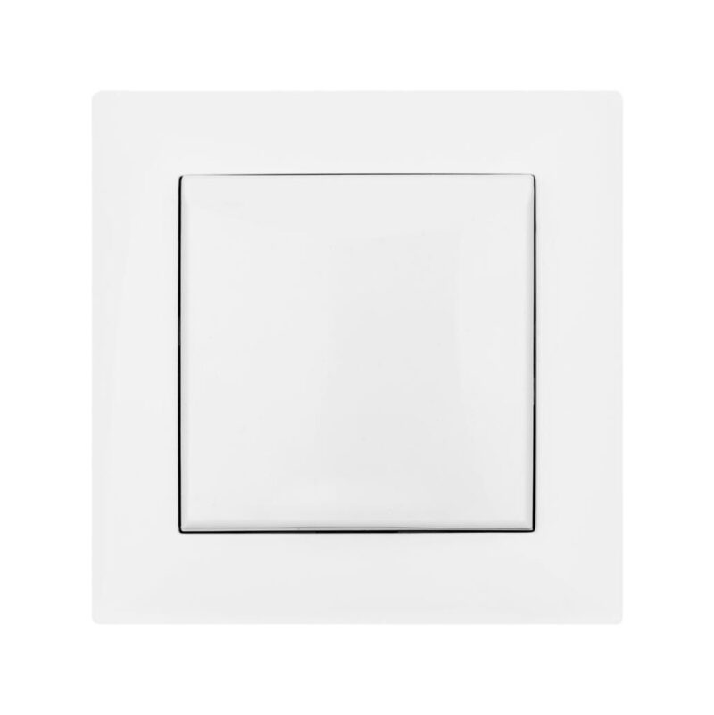 Gniazdo pojedyncze z klapką i uziemieniem VCX WESA LC 52 Biały