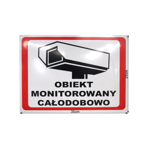 TABLICA OBIEKT MONITOROWANY 6586