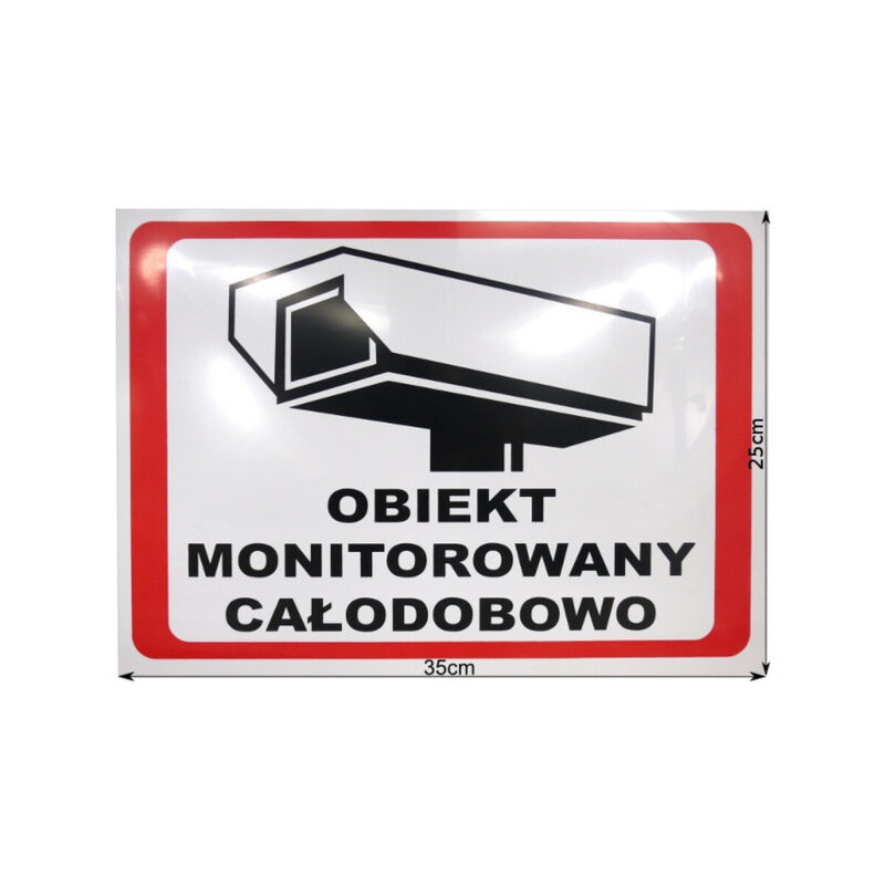 TABLICA OBIEKT MONITOROWANY 6586