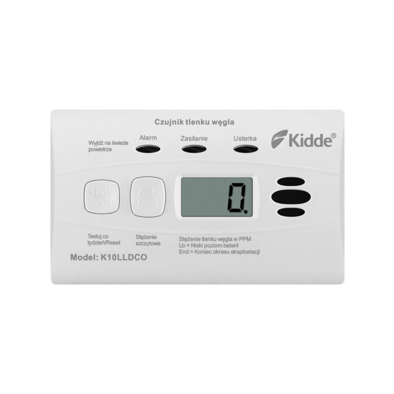 Czujnik czadu z wyświetlaczem Kidde K10LLDCO