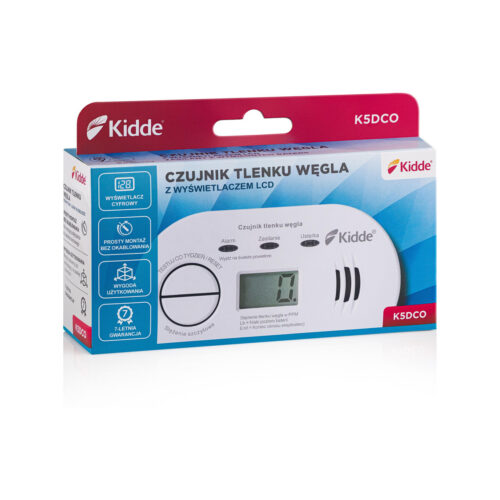 Czujnik czadu z wyświetlaczem Kidde K5DCO